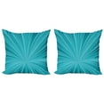 thumbnail image 1 of Ambesonne Teal Throw Pillow Cover 2 Pack, Abstract Vortex Design, 18", Turquoise Teal, 1 of 7