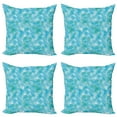thumbnail image 1 of Ambesonne Teal Throw Pillow Cover 4 Pack, Abstract Watercolor Art, 18", Aqua Blue Turquoise, 1 of 7