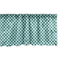 thumbnail image 1 of Ambesonne Teal Window Valance, Design Vibrant, 42" x 12", Teal White, 1 of 3