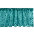 thumbnail image 1 of Ambesonne Teal Window Valance, Triangles Squares Modern, 54" X 18", Turquoise Aqua, 1 of 3