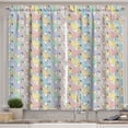 thumbnail image 1 of Ambesonne Teen Room Kitchen Curtains, Alpacas, 55"x39", Multicolor, 1 of 1