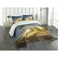 thumbnail image 1 of Ambesonne Teen Room Quilted Bedspread Set 3 Pcs, Extreme Sports Exotic, King Size, Multicolor, 1 of 5