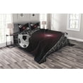 thumbnail image 1 of Ambesonne Teen Room Quilted Bedspread Set 3 Pcs, Goal Match Winner, Queen Size, Multicolor, 1 of 4