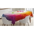 thumbnail image 1 of Ambesonne Teen Room Tablecloth Rectangular Table Cover, Ball Hitting Soccer, 60"x90", Multicolor, 1 of 4
