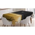 thumbnail image 1 of Ambesonne Teen Room Tablecloth Rectangular Table Cover, Empty League Arena, 60"x84", Pale Coffee Black, 1 of 4