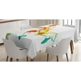 thumbnail image 1 of Ambesonne Teen Room Tablecloth Rectangular Table Cover, Soccer Player Athlete, 52"x70", Multicolor, 1 of 4
