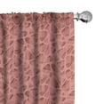 thumbnail image 1 of Ambesonne Terracotta Window Curtains, Exotic Warm Tone Pebble, Each 28" W x 84" L, Coral Rust Pale Rust, 1 of 3
