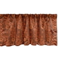 thumbnail image 1 of Ambesonne Terracotta Valance Pack of 2, Autumn Flowers Artwork, 42"X18", Redwood Burnt Orange, 1 of 3