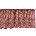 thumbnail image 1 of Ambesonne Terracotta Window Valance, Warm Colored Circles, 42" x 18", Pale Rust Coral, 1 of 2