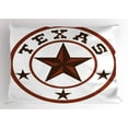 thumbnail image 1 of Ambesonne Texas Star Pillow Sham, Lone Star State, 36" X 20", Dark Brown and Brown, 1 of 2