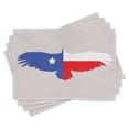 thumbnail image 1 of Ambesonne Texas Star Place Mats Set of 4, Bald Eagle Design, Standard Size, Violet Blue Vermilion, 1 of 4