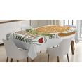 thumbnail image 1 of Ambesonne Thanksgiving Tablecloth Rectangular Table Cover, Give Thanks Words, 52"x70", Multicolor, 1 of 3