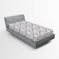 thumbnail image 1 of Ambesonne Thistle Fitted Sheet 2 Pcs Set, Watercolor Wildflowers, Twin XL, Multicolor, 1 of 3