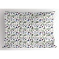 thumbnail image 1 of Ambesonne Thistle Pillow Sham, Watercolor Wildflowers, 26" X 20", Multicolor, 1 of 2