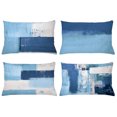 thumbnail image 1 of Ambesonne Throw Pillow Cover 4 Pack, , 12"x20", Dark Violet Blue and Pearl, 1 of 2