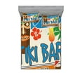 thumbnail image 1 of Ambesonne Tiki Bar Fitted Sheet & Pillow Sham Set, Vintage Sign, Queen, Multicolor, 1 of 2