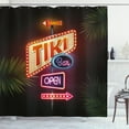thumbnail image 1 of Ambesonne Tiki Bar Shower Curtain, Neon Sign Design, 69"Wx75"L, Multicolor, 1 of 3
