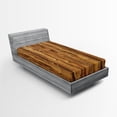 thumbnail image 1 of Ambesonne Timber Fitted Sheet, Wooden Forest Trees Art, Twin Size, Brown, 1 of 3