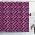 thumbnail image 1 of Ambesonne Tomato Shower Curtain, Vegetable Drawing Print Art, 69"Wx70"L, Dark Coral Indigo, 1 of 4