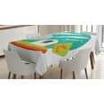 thumbnail image 1 of Ambesonne Tornado Tablecloth Rectangular Table Cover, Cartoon Style Whirlwinds, 52"x70", Multicolor, 1 of 3