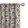 thumbnail image 1 of Ambesonne Traditional Curtains, Polish Flora, Pair of 28"x63", Multicolor, 1 of 5