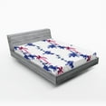 thumbnail image 1 of Ambesonne Traditional Fitted Sheet, Native Effect, Queen Size, Purple, 1 of 2