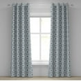 thumbnail image 1 of Ambesonne Traditional Grommet Curtain, Persian Palace Buds, 50" x 96", Pale Blue, 1 of 6