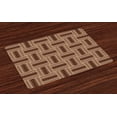 thumbnail image 1 of Ambesonne Traditional Place Mats Set of 4, Geometrical, Standard Size, Brown Caramel, 1 of 4