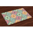 thumbnail image 1 of Ambesonne Traditional Place Mats Set of 4, Motif, Standard Size, Multicolor, 1 of 4