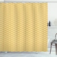 thumbnail image 1 of Ambesonne Traditional Shower Curtain, Colorful Tribal Motifs, 69"Wx84"L, Apricot Pastel Yellow, 1 of 5