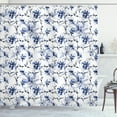thumbnail image 1 of Ambesonne Traditional Shower Curtain, Ink, 69"Wx70"L, Blue, 1 of 5