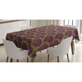 thumbnail image 1 of Ambesonne Traditional Tablecloth Rectangular Table Cover, East Flowers, 60"x90", Multicolor, 1 of 4