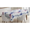 thumbnail image 1 of Ambesonne Traditional Tablecloth Rectangular Table Cover, Native Effect, 52"x70", Purple, 1 of 4
