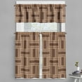 thumbnail image 1 of Ambesonne Traditional Valance & Curtain, Geometrical, 55"x45", Brown Caramel, 1 of 6