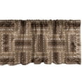 thumbnail image 1 of Ambesonne Traditional Window Valance, Geometrical, 54" X 12", Brown Caramel, 1 of 3
