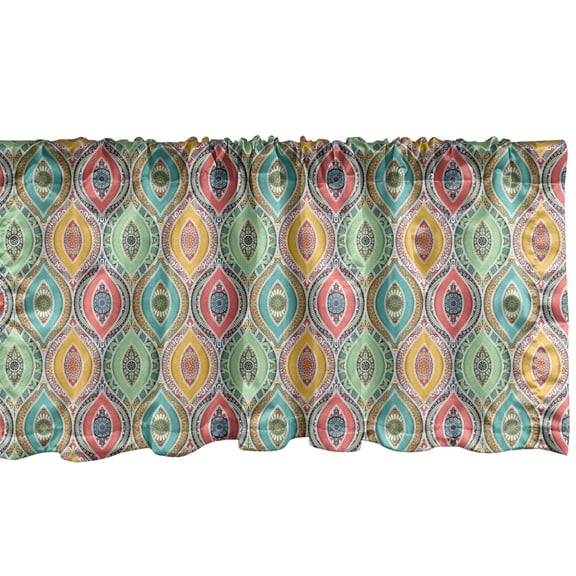 Ambesonne Traditional Window Valance, Motif, 54" X 12", Multicolor
