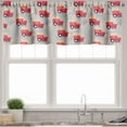 thumbnail image 1 of Ambesonne Transportation Window Valance, Cartoon Train Motifs, 54" X 18", Dark Coral Peach, 1 of 5