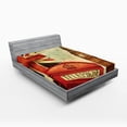 thumbnail image 1 of Ambesonne Travel Fitted Sheet, Big Ben England London, Queen Size, Multicolor, 1 of 2