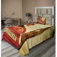 thumbnail image 1 of Ambesonne Travel Fitted & Top Sheet Set with Sham, Big Ben England London, Multicolor, 1 of 4
