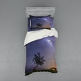 thumbnail image 1 of Ambesonne Tree Bedding Set 3 Pcs, Milky Way Stars Space, Twin, Purple Dark Green, 1 of 3