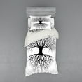 thumbnail image 1 of Ambesonne Tree Bedding Set 3 Pcs, Roots Branch Leafless, Twin, Black White, 1 of 3
