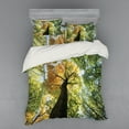 thumbnail image 1 of Ambesonne Tree Bedding Set 4 Pcs, Forest Autumn Growth Eco, Queen, Dark Brown Pale Green, 1 of 3