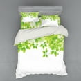 thumbnail image 1 of Ambesonne Tree Bedding Set 4 Pcs, Leaves Spring Art, Queen, Green White, 1 of 2