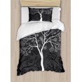 thumbnail image 1 of Ambesonne Tree Duvet Cover Sets, Modern Art Pattern Boho, 2-Twin, Grey White, 1 of 3