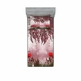 thumbnail image 1 of Ambesonne Tree Fitted Sheet & Pillow Sham Set, Dream Garden with Poppies, Twin, Mauve Red, 1 of 2