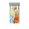 thumbnail image 1 of Ambesonne Tree Fitted Sheet & Pillow Sham Set, Flowers 4 Season Theme, Twin, Multicolor, 1 of 2