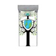 thumbnail image 1 of Ambesonne Tree Fitted Sheet & Pillow Sham Set, Green Friendly Earth, Twin, Green Black Blue, 1 of 2