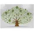 thumbnail image 1 of Ambesonne Tree Jigsaw Puzzle Durable Cardboard, Fig Leaves Form Composition, 1000 pcs, Green Brown White, 1 of 1