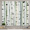 thumbnail image 1 of Ambesonne Tree Kitchen Curtains, Trunks of Birches Pattern, 55"x39", Multicolor, 1 of 3