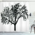 thumbnail image 1 of Ambesonne Tree Shower Curtain, Bare Branches Silhouette Art, 69"Wx70"L, Charcoal Grey White, 1 of 3
